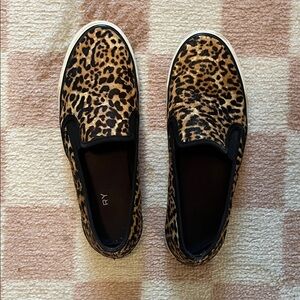 Leopard Print Slip-On Sneakers